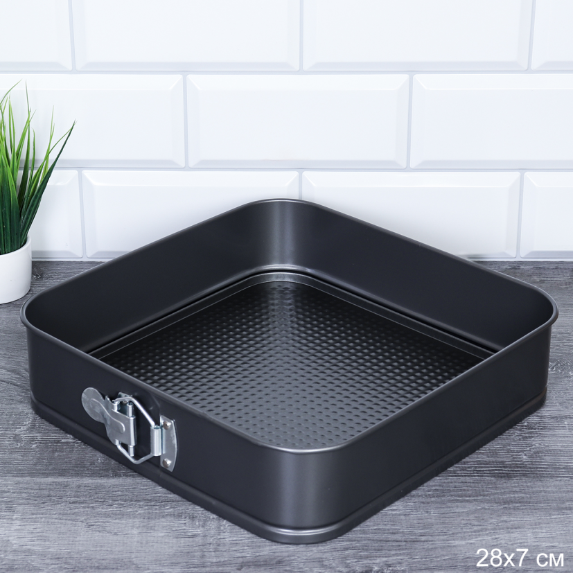 Форма для выпечки квадрат с клипсой 28х7 см / RSD-13 /