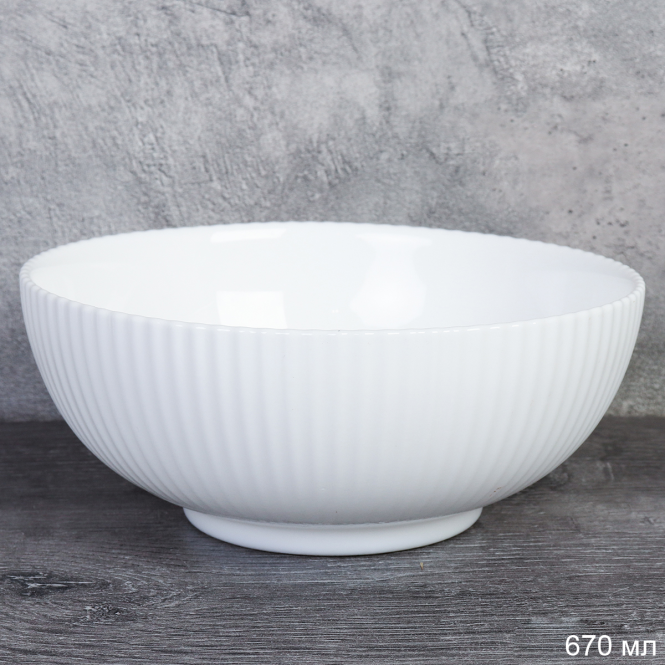 Тарелка глубокая суповая 670 мл 155 мм Вертикаль / FLSLTW60 (WHITE) /уп 6/ 48/ 743715