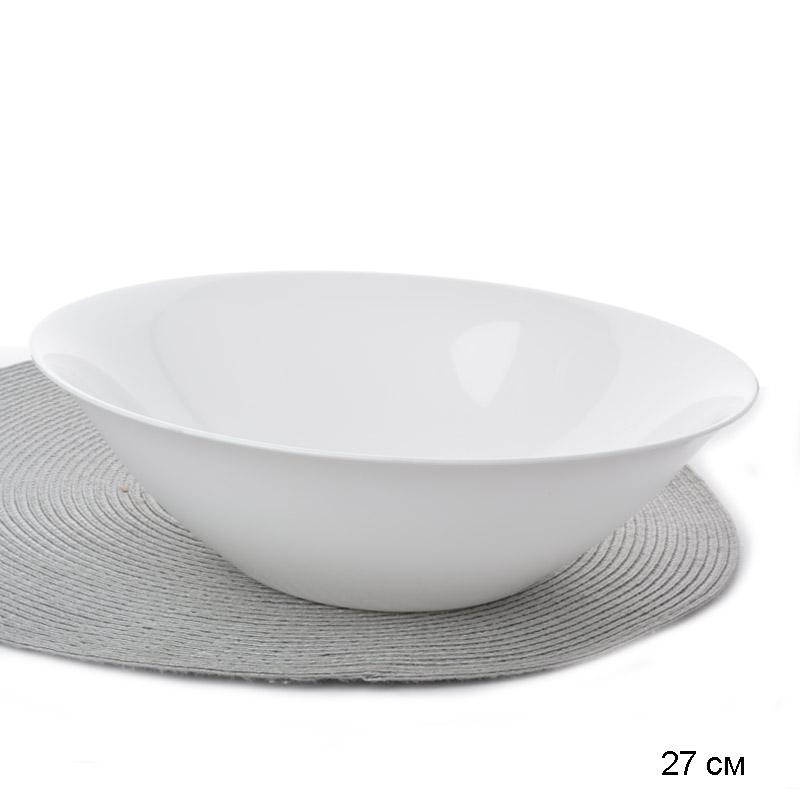 Салатник 27 см Карин белый / D2370 /6/ Люминарк