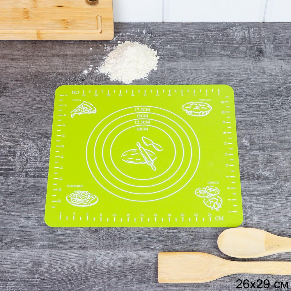 Силиконовый коврик 29х26 см / HL-566-B /уп 199/ зеленый 0,051 684194