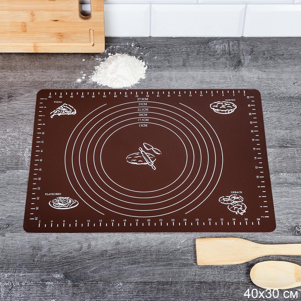 Силиконовый коврик 40х30 см / TR-17-F /уп 200/ коричневый 0,095