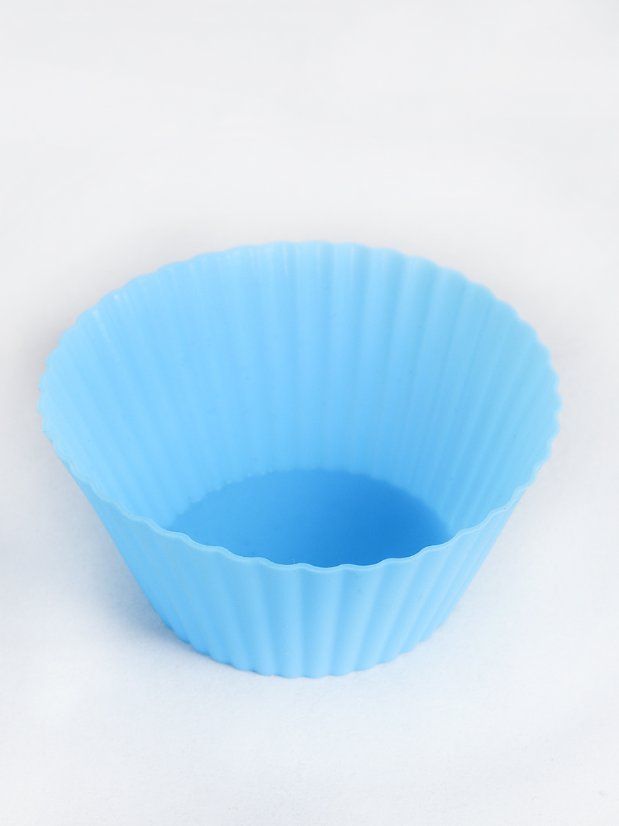 Форма для выпечки силиконовая для кексов 7х3 см / GF-625 /уп 10/2000/ синяя