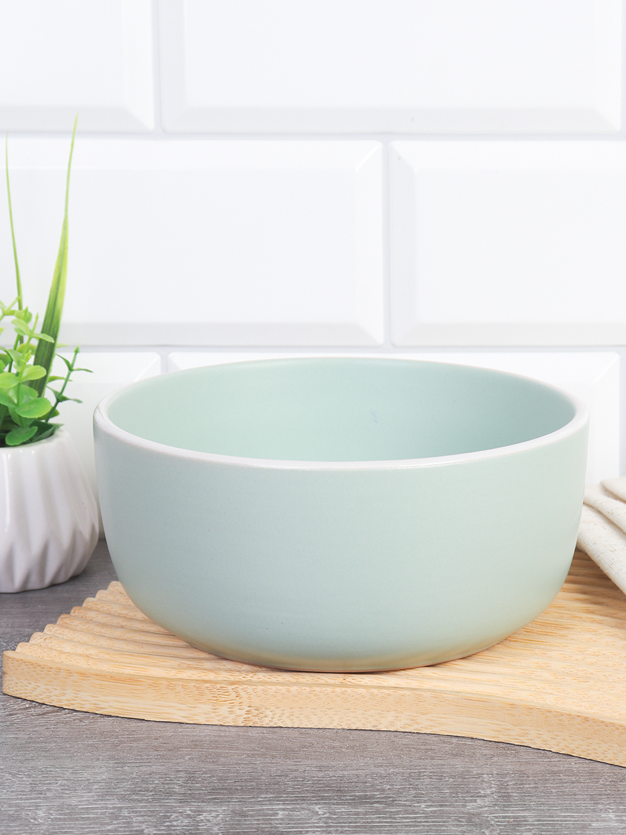 Тарелка глубокая суповая 700 мл / 16/ W010 / Ментоловый