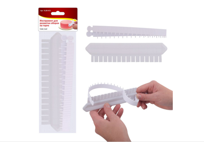 Форма для разметки оборок на торте / VL80-412 /уп 12/144/