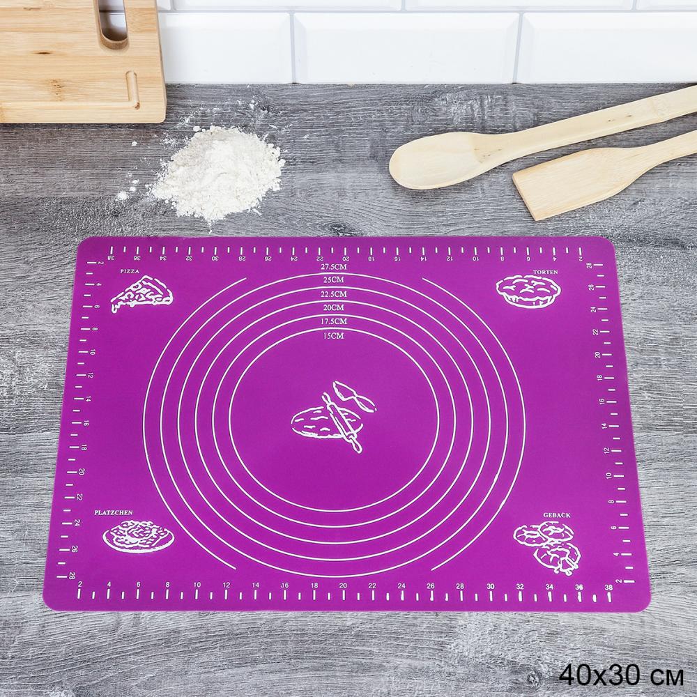 Силиконовый коврик 40х30 см / TR-17-S /уп 200/ сиреневый ,0,091