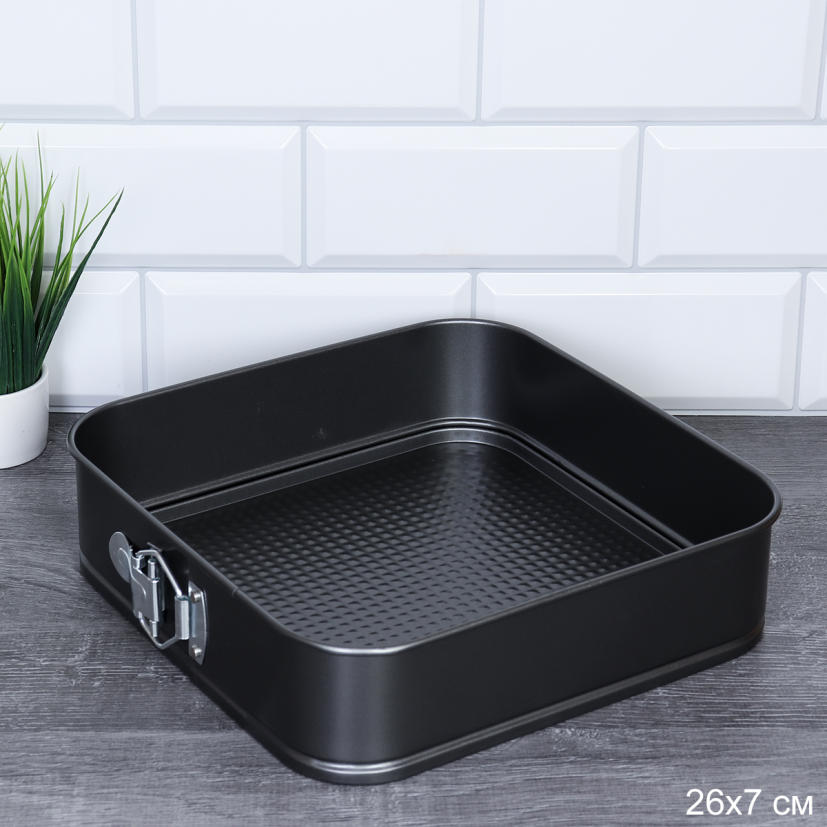 Форма для выпечки квадрат с клипсой 26х7 см / RSD-13 /