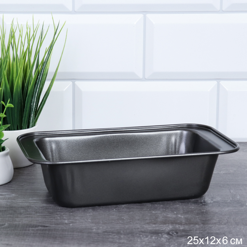 Форма для выпечки Кекса и хлеба 25х12х6 см / RSD-25 /уп 100/ 0,165/ 21х10х5,5