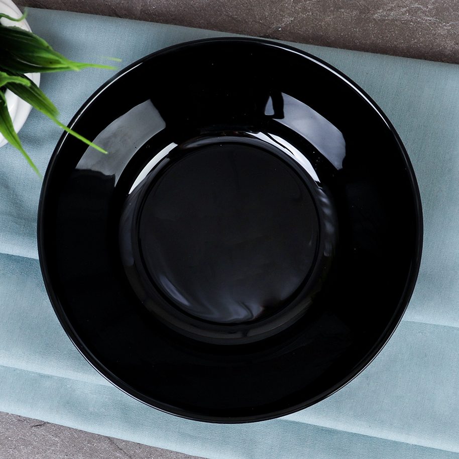 Салатник 550 мл 155 мм ЧЕРНЫЙ Евро тарелка глубокая BNNW60T(BLACK) (уп48)