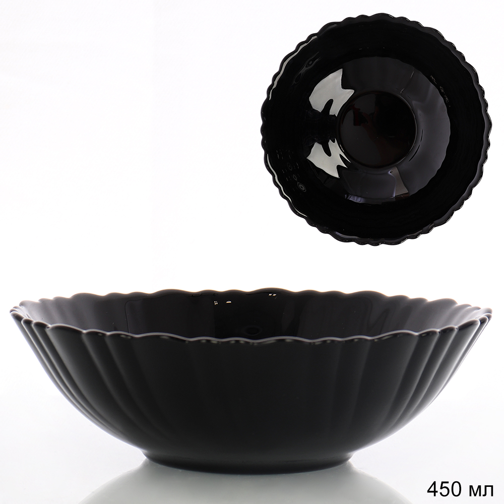 Тарелка глубокая суповая 480 мл 155 мм Классика Черный / BNTW60T (Black) /уп 60/ 682233