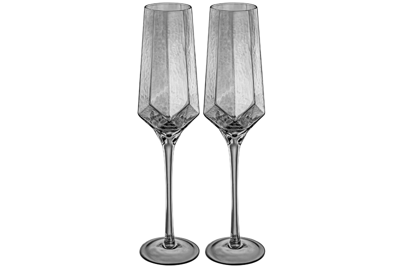 Набор 2 бокалов для шампанского 300 мл 6,2*6,2*28 см