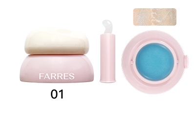 FARRES /5106-01/ Оттеночный бальзам-желе для губ, №01 морозный прозрачный (3,5г). 24