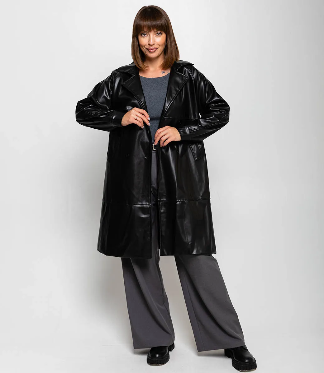 ст. цена2160руб.! Тренч #КТ5505 (1), чёрный