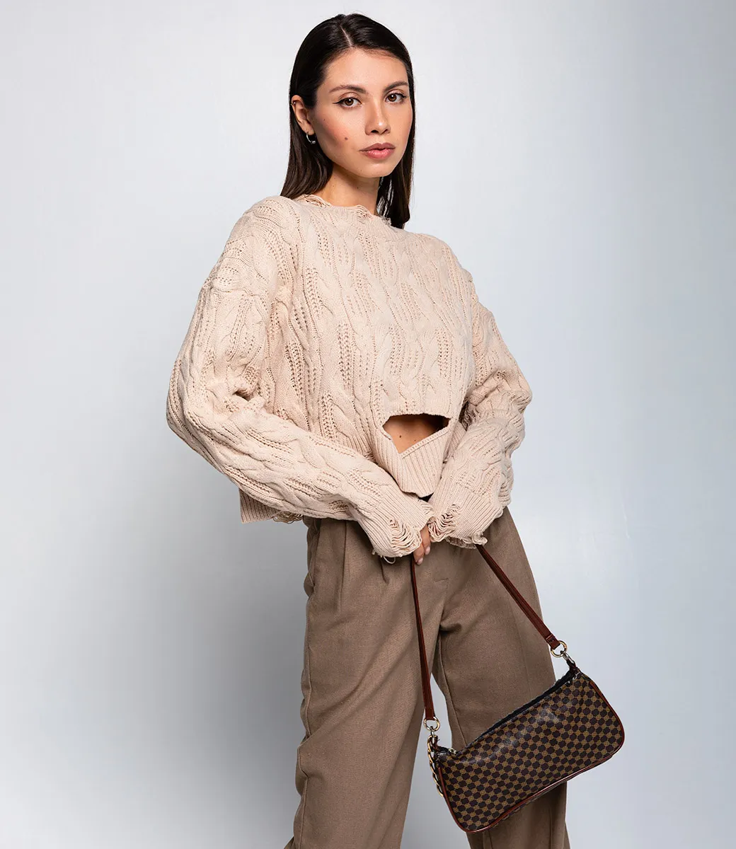 ст. цена980руб.! Джемпер #КТ800 (1), бежевый