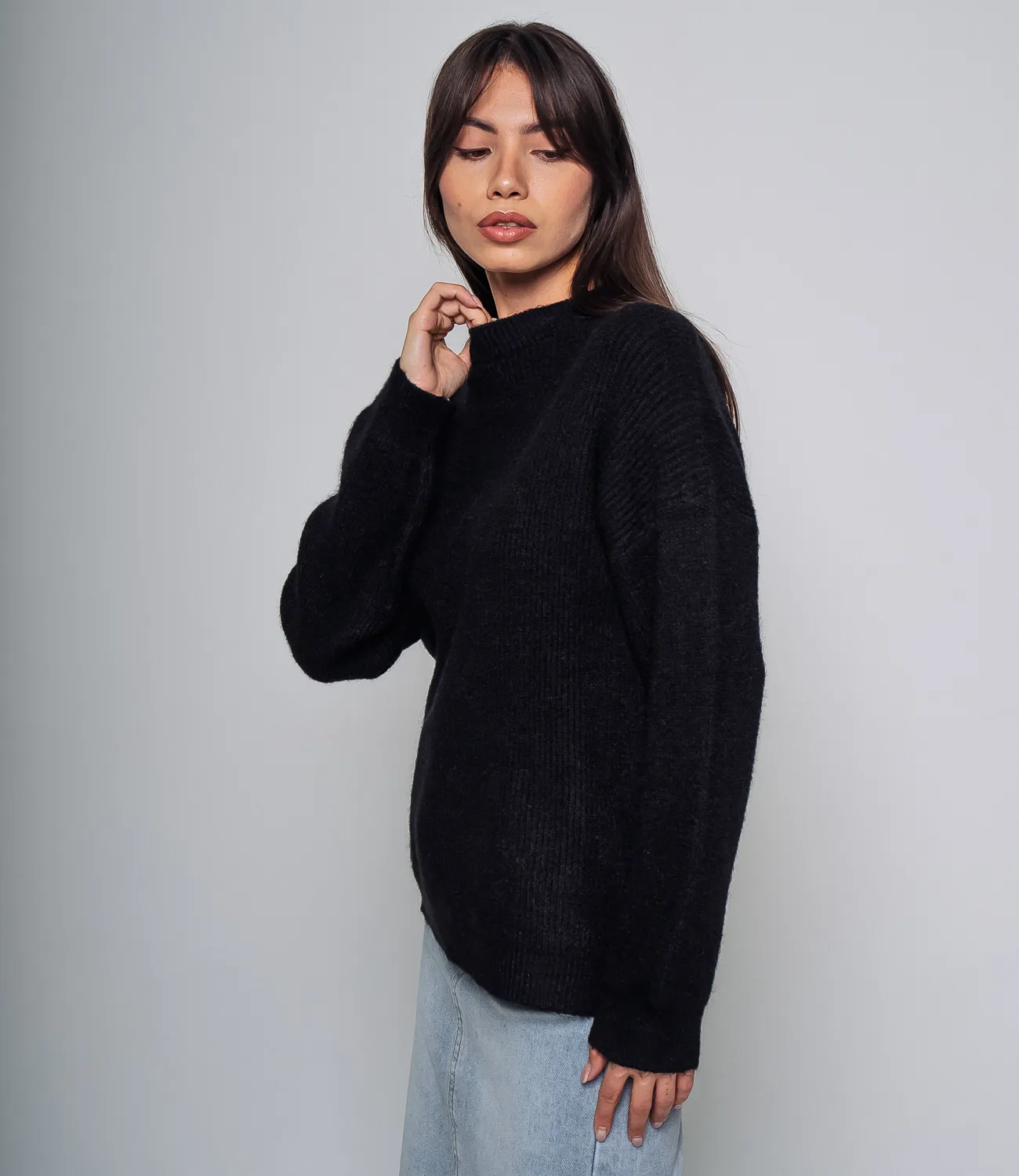 ст. цена940руб.! Свитер #КТ773, чёрный