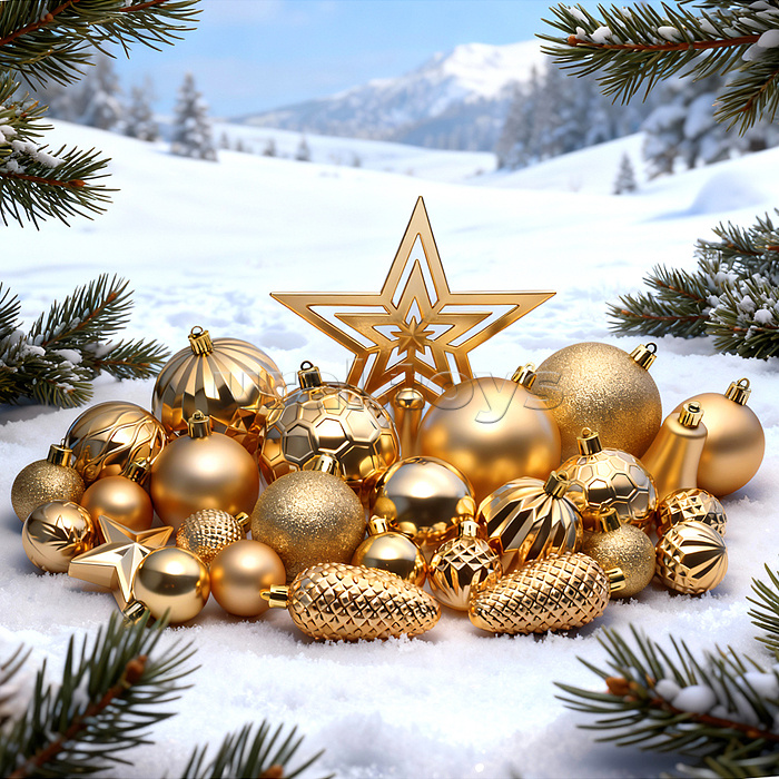 Набор новогодних украшений