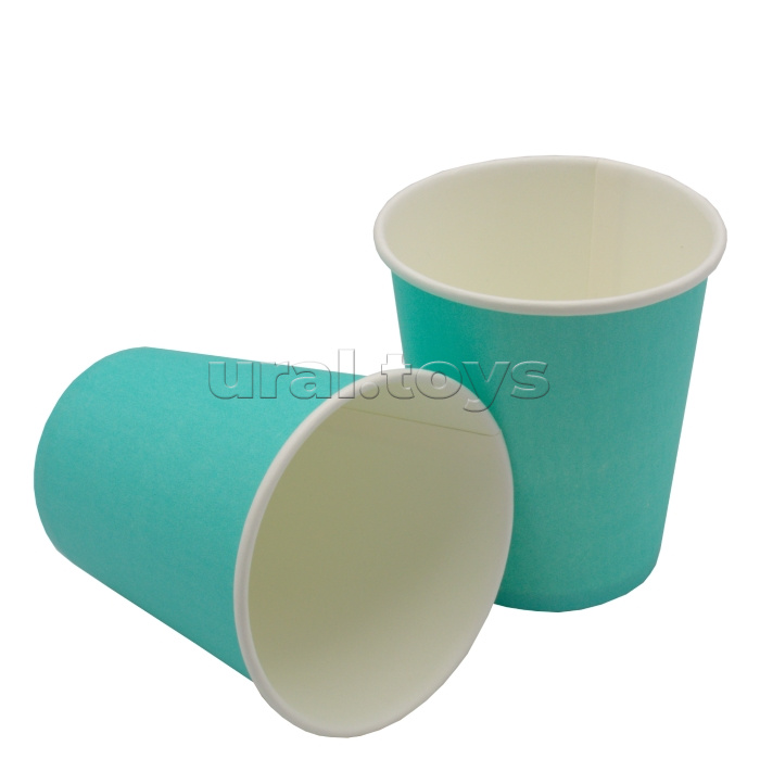 Стакан бумажный 1сл. SP9, 200/260мл цвет Бирюзовый Тиффани