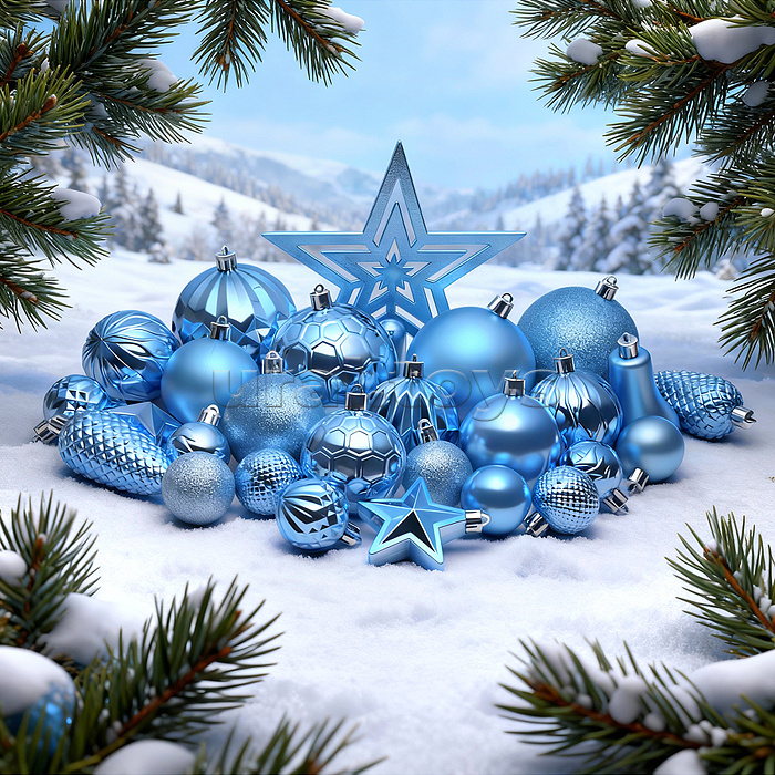 Набор новогодних украшений