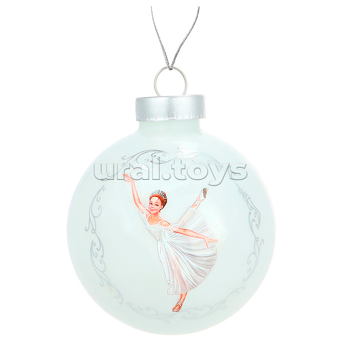 Новогоднее украшение. Елочный стеклянный шар