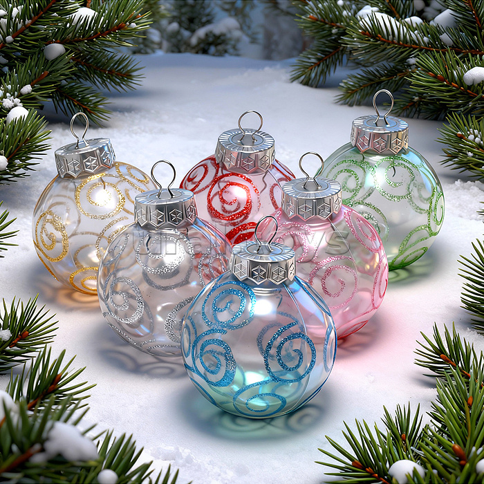 Набор новогодних украшений