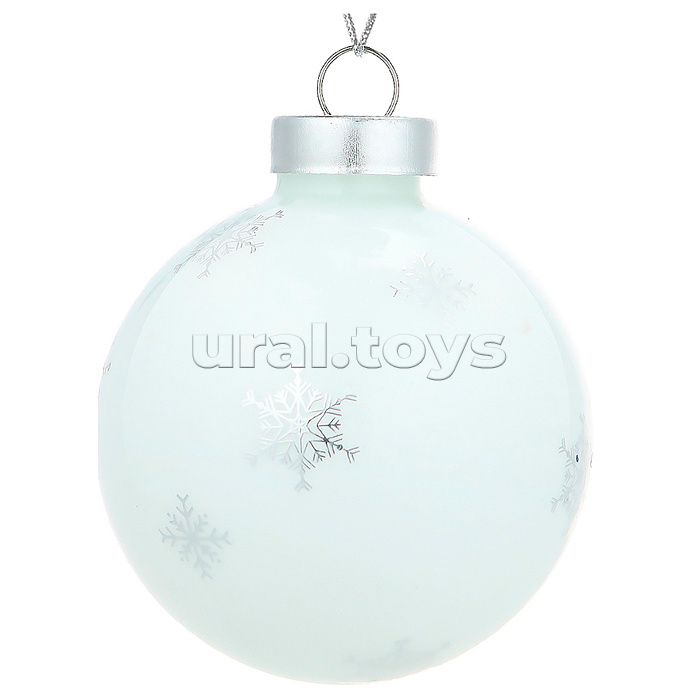 Новогоднее украшение. Елочный стеклянный шар