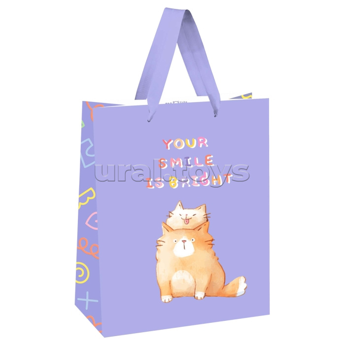 Пакет подарочный 18х23х10см