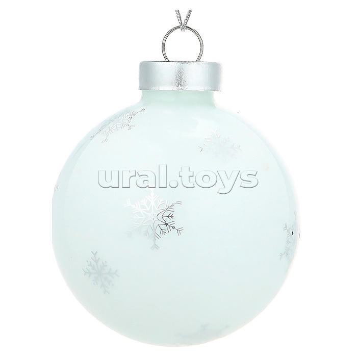 Новогоднее украшение. Елочный стеклянный шар