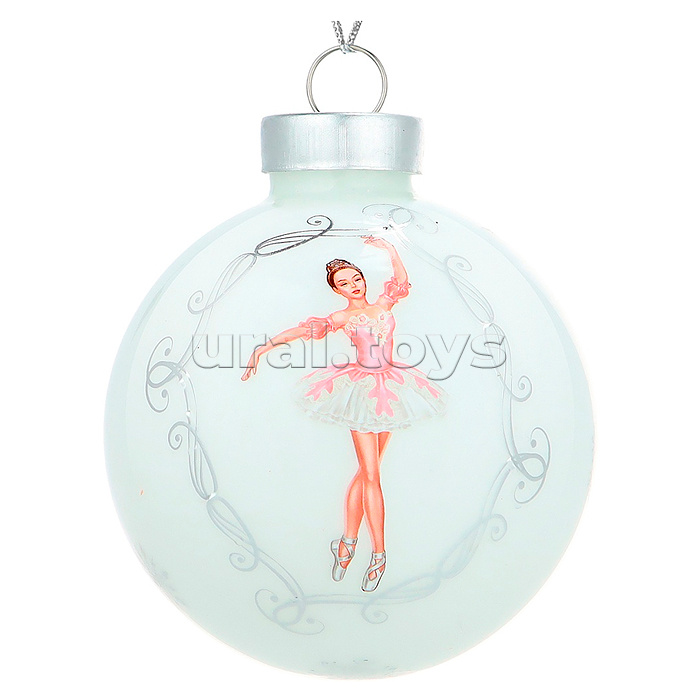 Новогоднее украшение. Елочный стеклянный шар