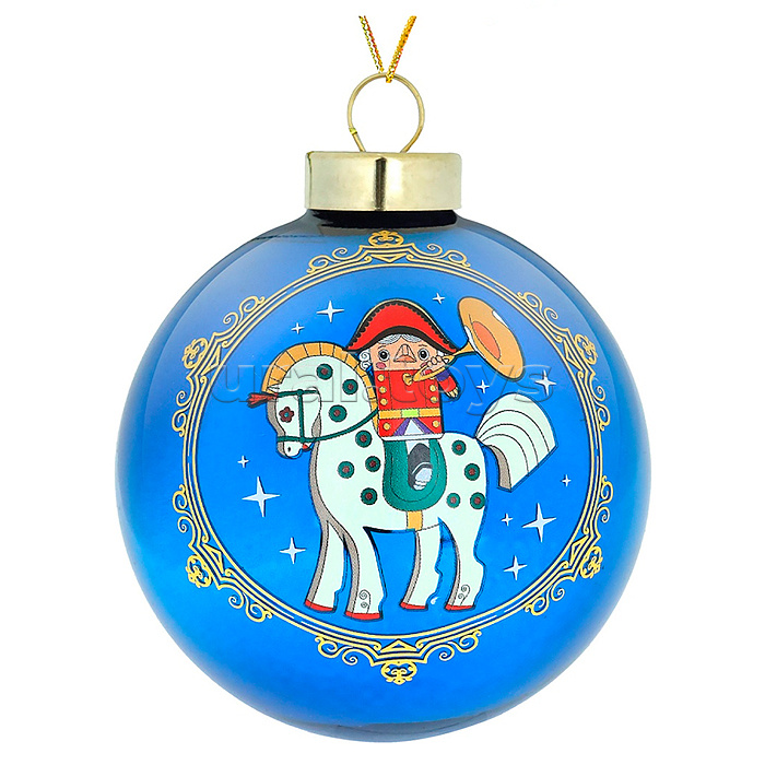 Новогние украшения. Елочный стеклянный шар