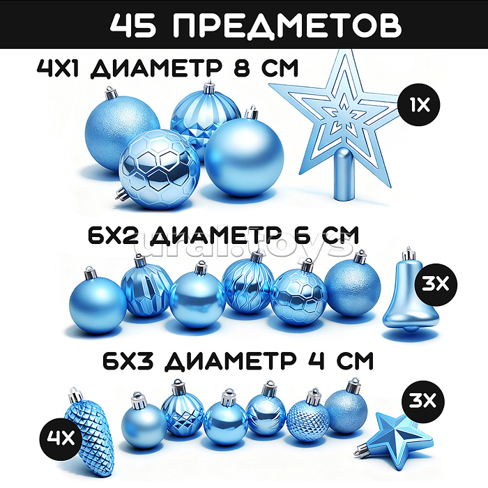 Набор новогодних украшений