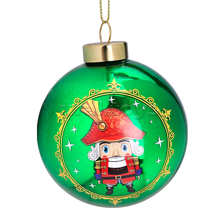 Новогоднее украшение. Елочный стеклянный шар