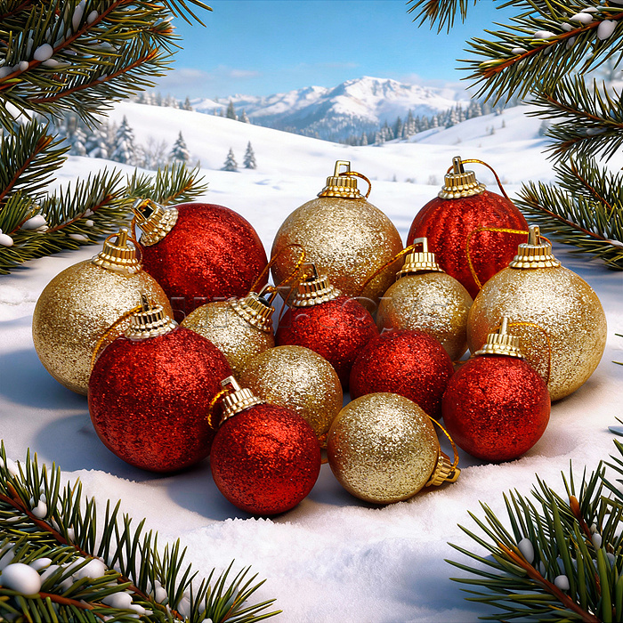 Набор новогодних украшений