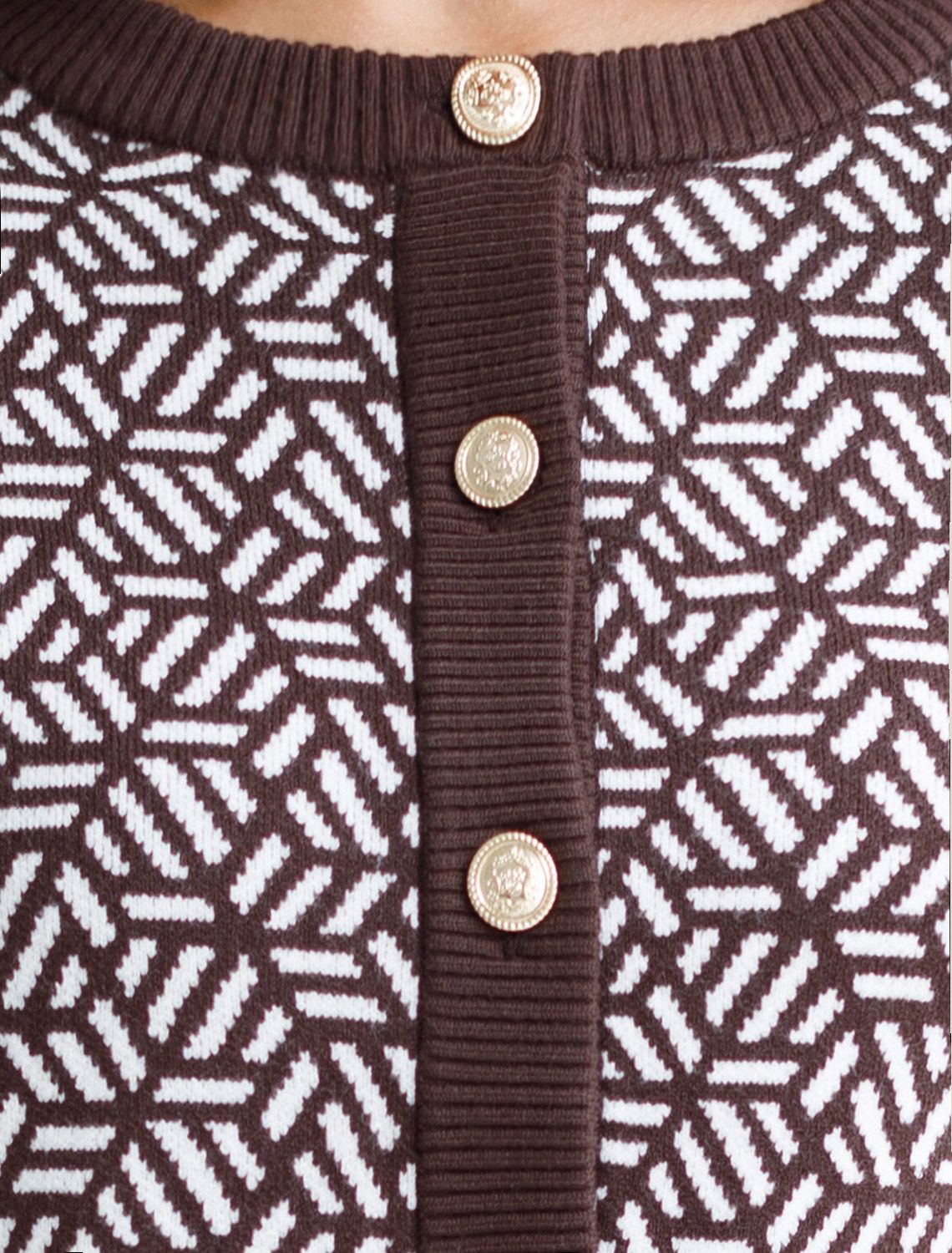 Ст.цена 2690р Жакет жаккардовой вязки с кашемиром D31.150 кофейный