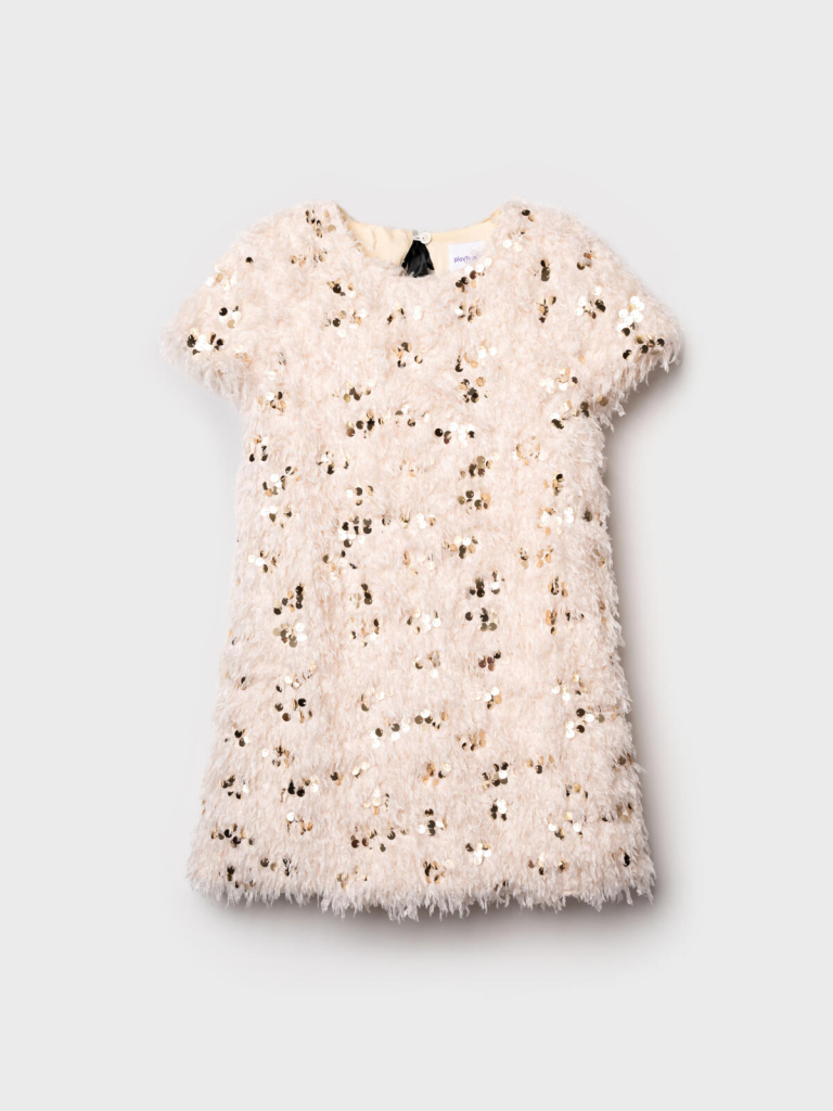 Платье трикотажное для девочек светло-бежевый 42521002