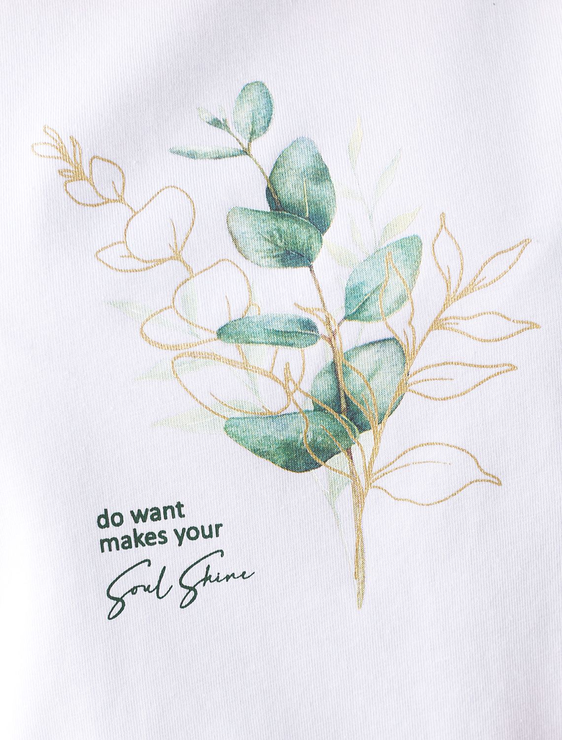 Ст.цена 1490р Футболка из премиального хлопка с авторским принтом D49.117 белый_soul shine