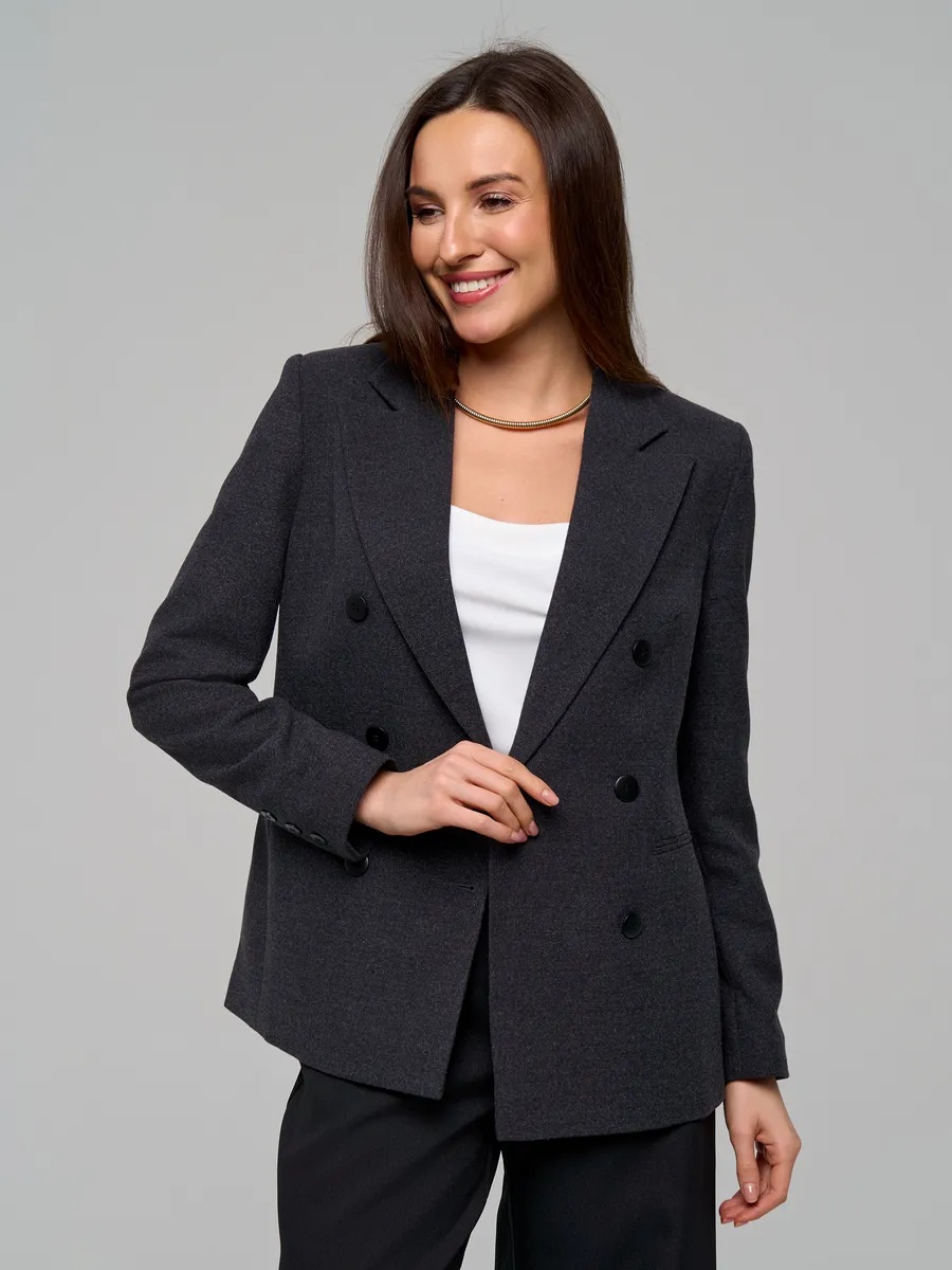 Жакет JC 21-5029 серый р.158 см