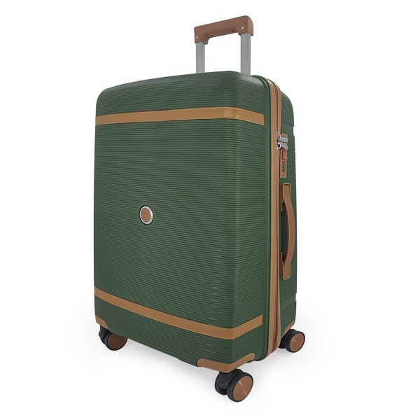 Комплект из 3-х чемоданов (полипропилен). 7898 green