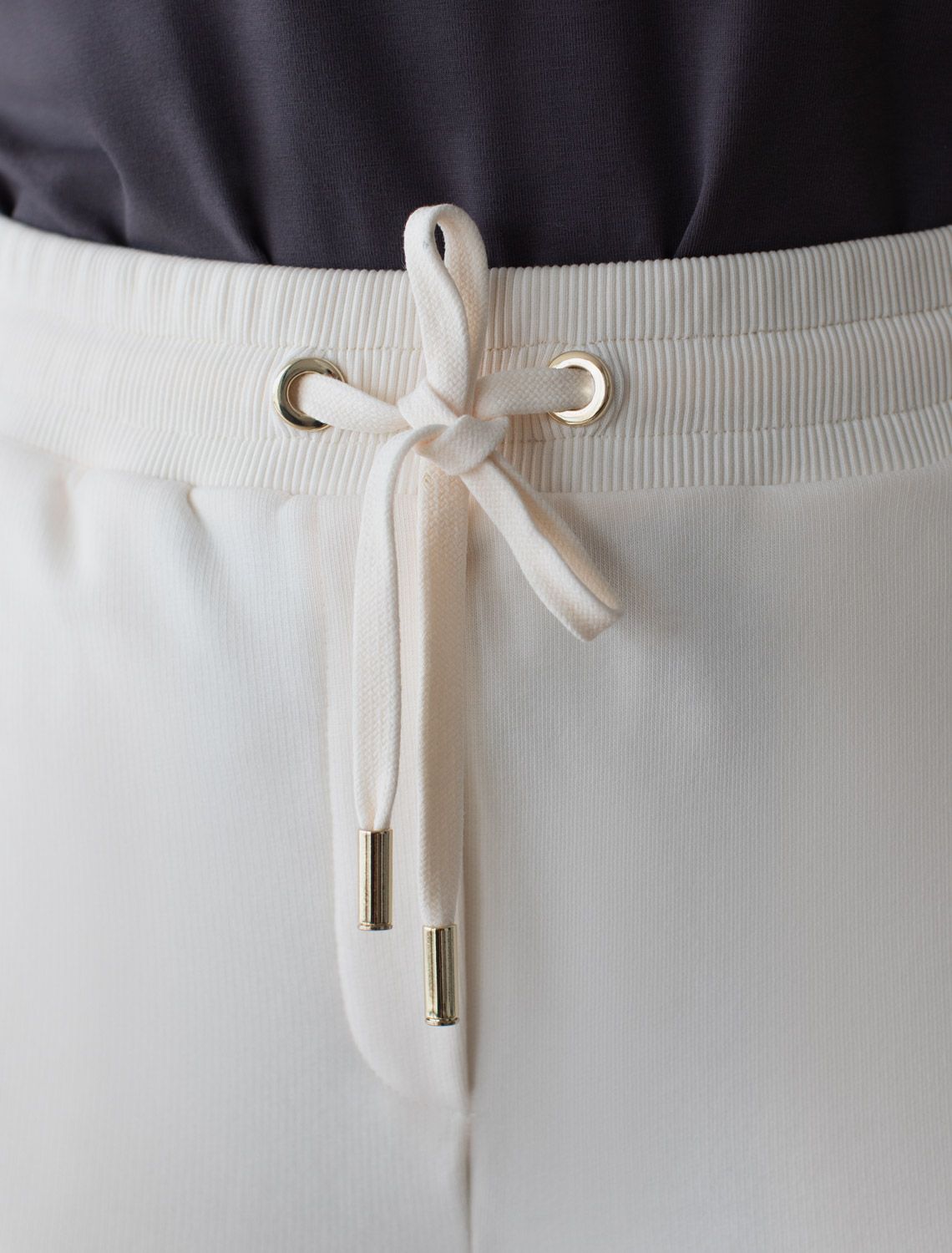 Прямые брюки из петельчатого футера-трехнитки