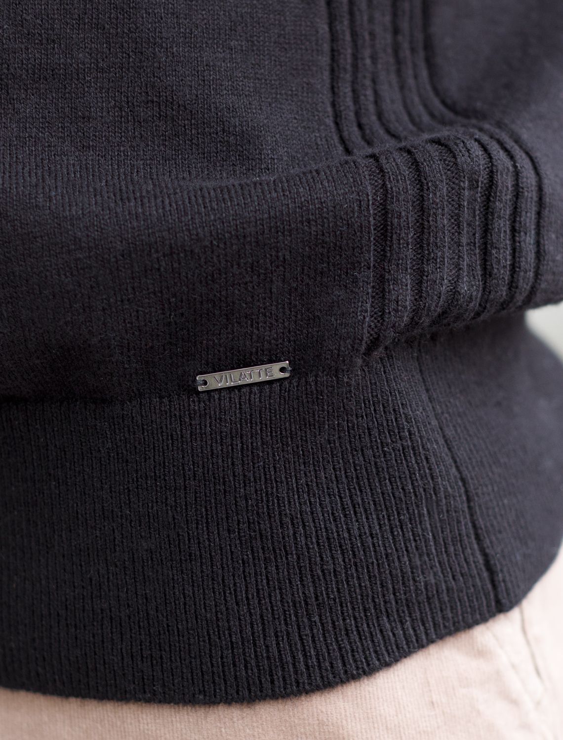 Свитер тонкой вязки из хлопка с кашемиром