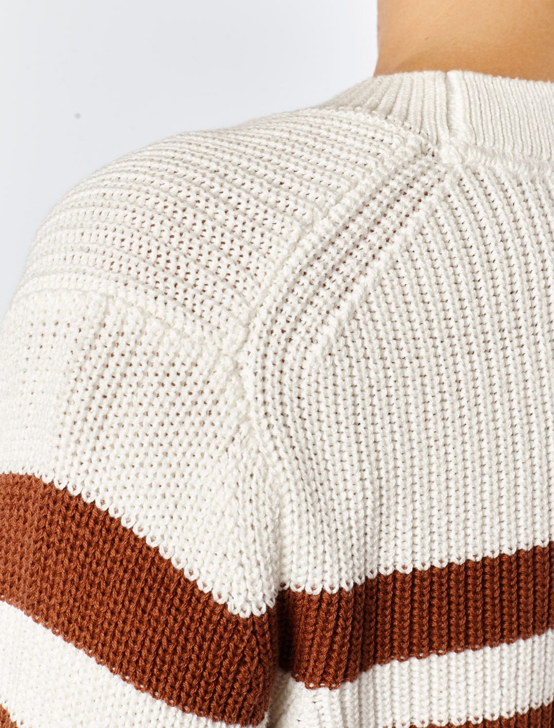 Джемпер крупной вязки из хлопка