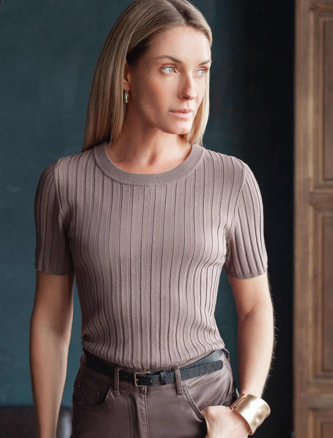 Джемпер тонкой вязки из вискозы с нейлоном