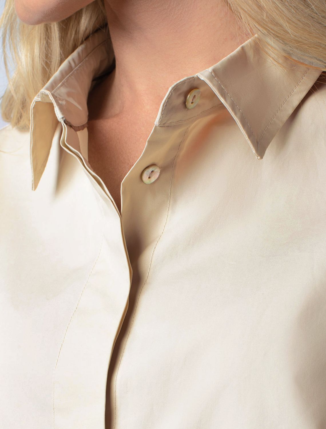 Блузка из легкого хлопкового поплина