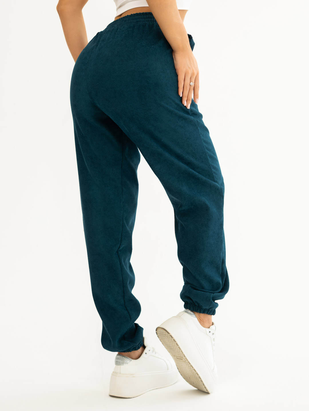 Брюки жен. ТПС-1936/4 (вельвет) Изумрудный