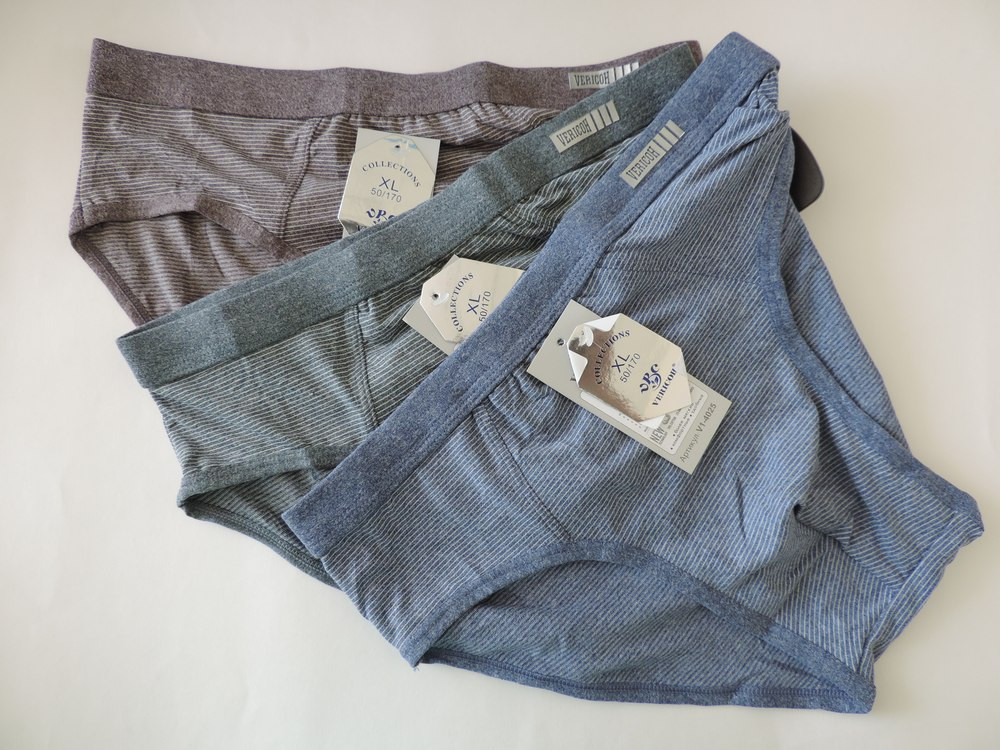 Комплект трусов, слипы VERICOH (3шт.) р.XL-4XL, цв. в ассортименте (4025)