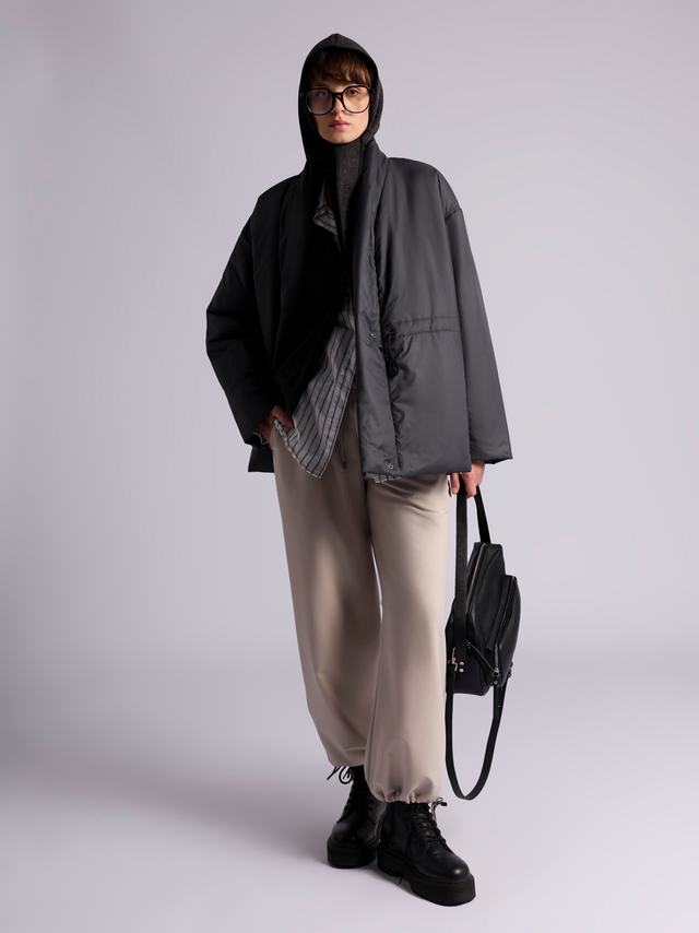 Ст.цена 4250р. Куртка: В221-7-42 Темно-серый 19-0201