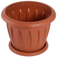 Пластик Горшок Фелиция 3,6л d225 ТЕРРА с поддон.С104Т