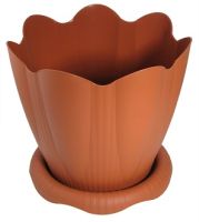 Пластик Горшок Эдельвейс 9,5л d29см ТЕРРА с поддон.С194Т