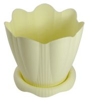 Пластик Горшок Эдельвейс 9,5л d29см КОЛОР с поддон.С194К