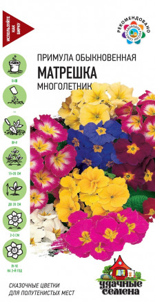 Примула Матрешка смесь 10шт