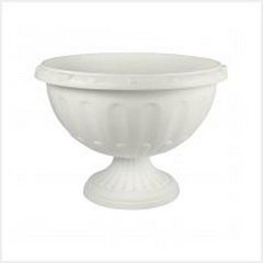 Пластик Вазон Венеция 17л белый(диам.445мм)