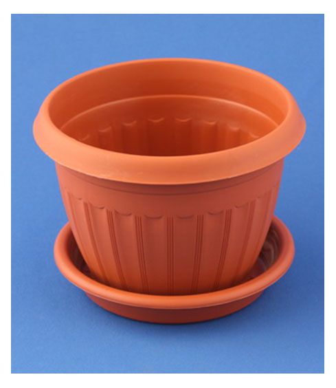 Пластик Кашпо Афродита-2 1,4л с подд.ТЕРРА